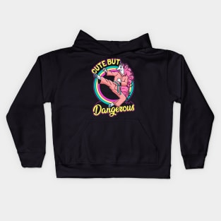 Cute But Dangerous! Funny Karate and Mixed Martial Arts Gift Kids Hoodie